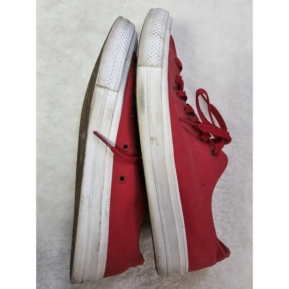Converse All Star Mens Size 10 Red Canvas Sneakers - Picture 7 of 10